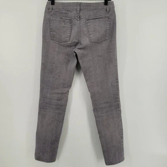 Prana Skinny Pants Womens Size 6/28 Gray Geometric Pattern Organic Cotton Blend - Picture 2 of 7